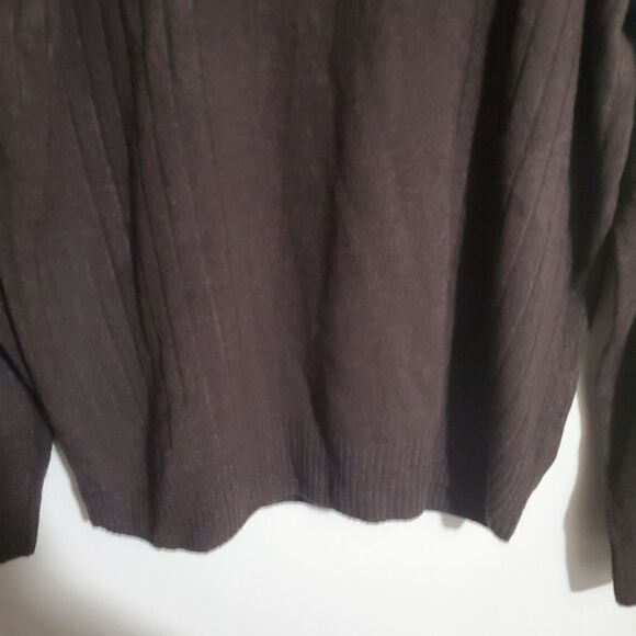 Geoffrey Beene Men's Pullover Brown Sweater Size L - Picture 7 of 9